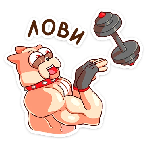 🏋‍♀ Стикер «Чамп» для Telegram