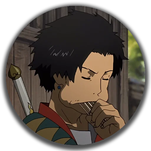 🍢 Стикер «Samurai Champloo - Mugen» для Telegram