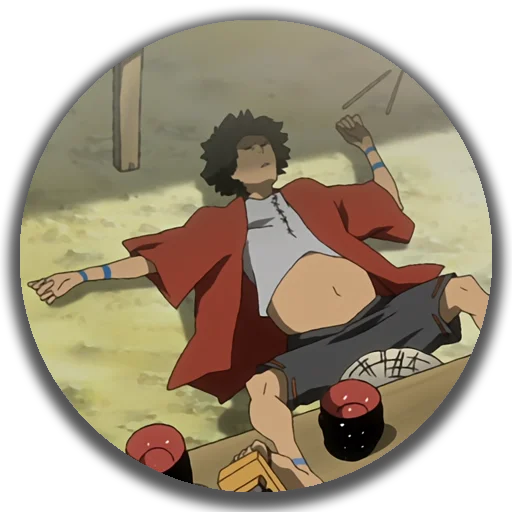 🍴 Стикер «Samurai Champloo - Mugen» для Telegram