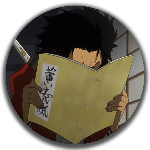 🤓 Стикер «Samurai Champloo - Mugen» для Telegram