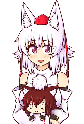 ❤️ Стикер «Cham&;s Wolf Waifu» для Telegram
