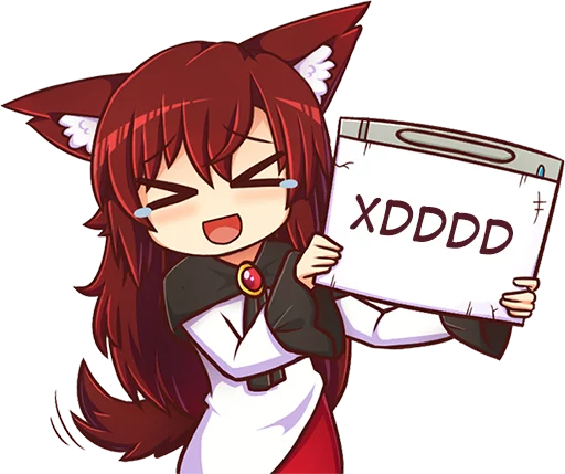 🤣 Стикер «Cham&;s Wolf Waifu» для Telegram