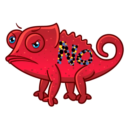 😠 Стикер «Chameleon» для Telegram