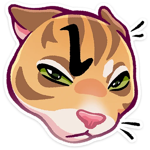 🐱 Стикер «Рыжий» для Telegram