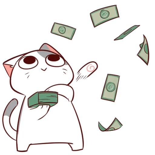 🤑 Стикер «Pus Nyangami» для Telegram