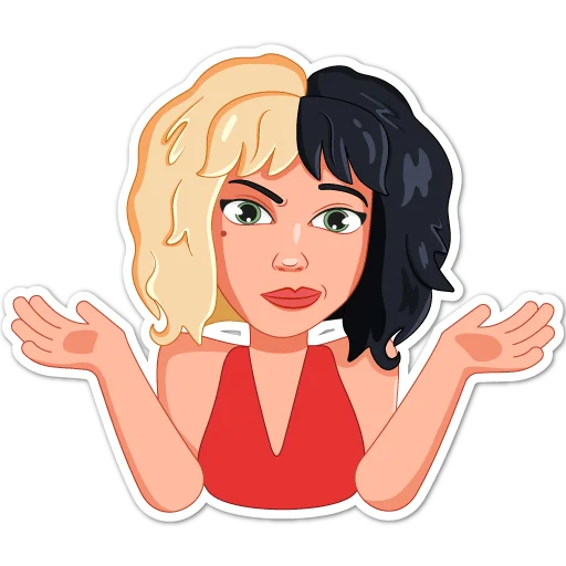 🤷‍♀️ Стикер «Cruella» для Telegram