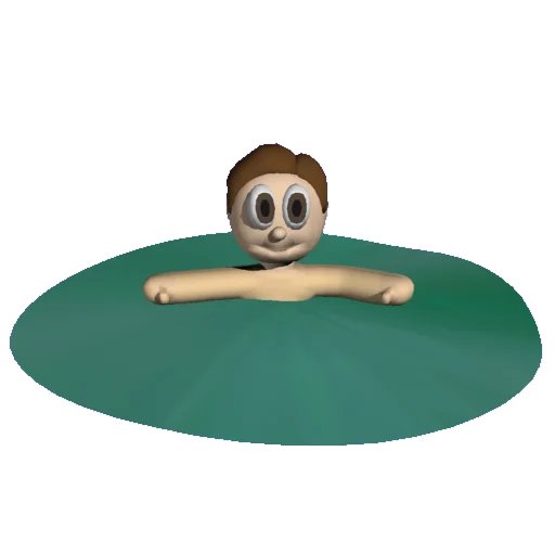 🏊‍♂️ Стикер «charlie and greenly 3D» для Telegram