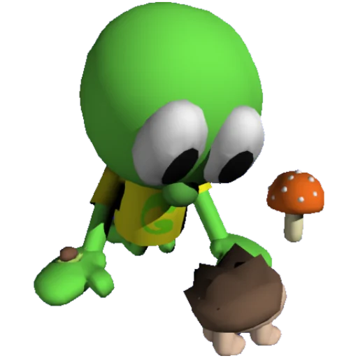 🦔 Стикер «charlie and greenly 3D» для Telegram
