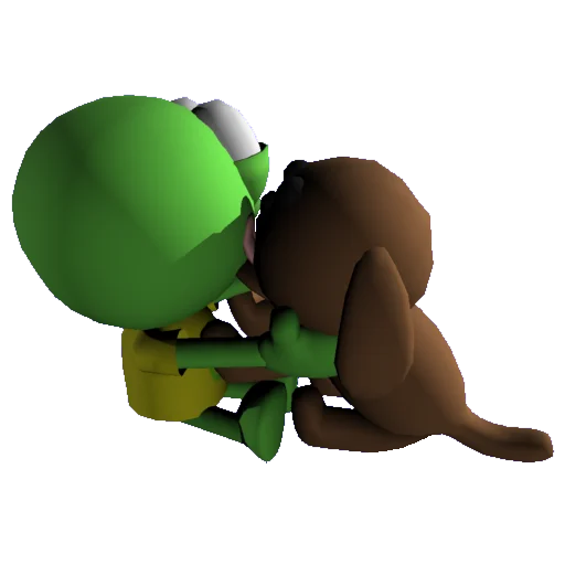 🐶 Стикер «charlie and greenly 3D» для Telegram