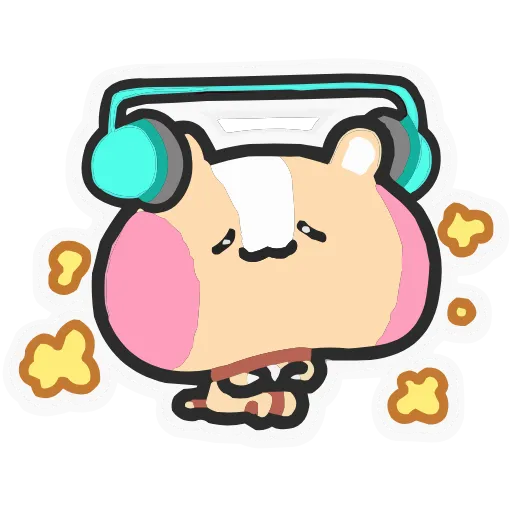 🎧 Эмодзи «Набор эмоджи с хомячком Хомячи из ВК в качестве» для Telegram