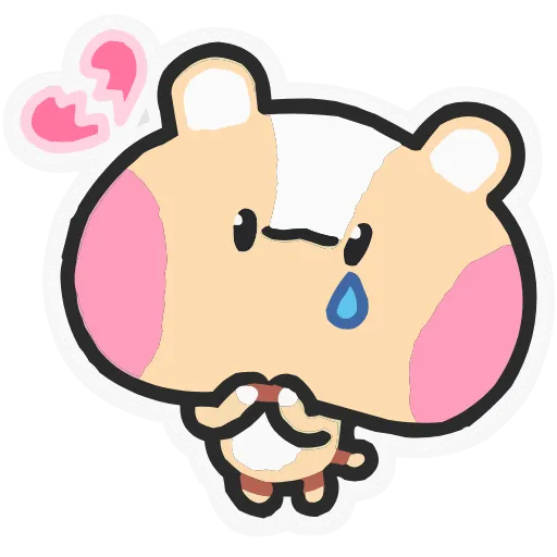 💔 Эмодзи «Набор эмоджи с хомячком Хомячи из ВК в качестве» для Telegram