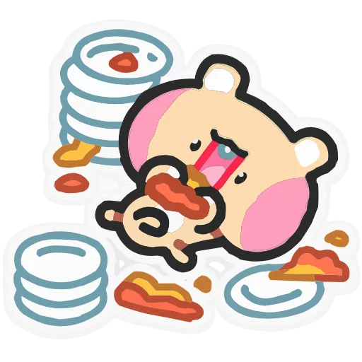 🍕 Эмодзи «Набор эмоджи с хомячком Хомячи из ВК в качестве» для Telegram