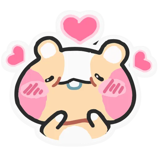 🥰 Эмодзи «Набор эмоджи с хомячком Хомячи из ВК в качестве» для Telegram
