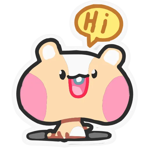 👋 Эмодзи «Набор эмоджи с хомячком Хомячи из ВК в качестве» для Telegram