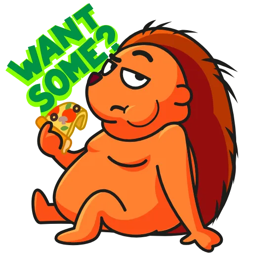 🍕 Стикер «Hedgehog» для Telegram