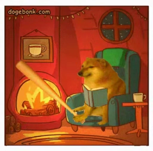 📘 Стикер «Cheems Vimdeos» для Telegram