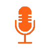 🎤 Эмодзи «Оранжевые иконки для оформления постов и буквы» для Telegram