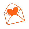 💌 Эмодзи «Оранжевые иконки для оформления постов и буквы» для Telegram