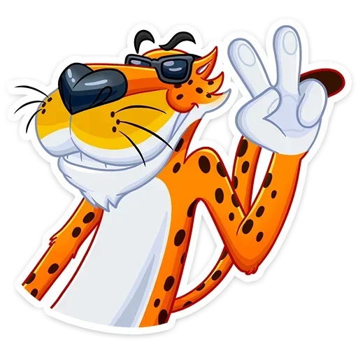 Стикерпак Chester Cheetah для Telegram