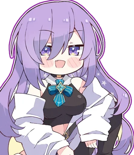 ☺️ Стикер «Chibi Moona Hoshinova» для Telegram