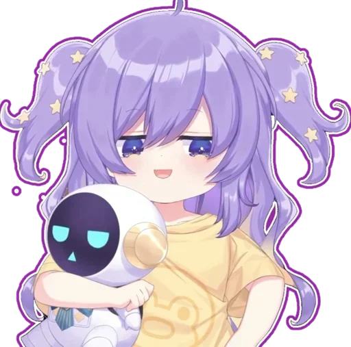 😒 Стикер «Chibi Moona Hoshinova» для Telegram