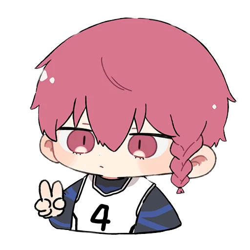 ✌️ Стикер «[Chibi] Blue Lock» для Telegram