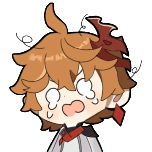 Стикерпак Chibi Tartaglia для Telegram — скачать