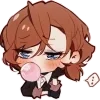 😒 Эмодзи «꒰ 🪵 ꒱ — чибики BSD» для Telegram
