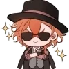 😎 Эмодзи «꒰ 🪵 ꒱ — чибики BSD» для Telegram