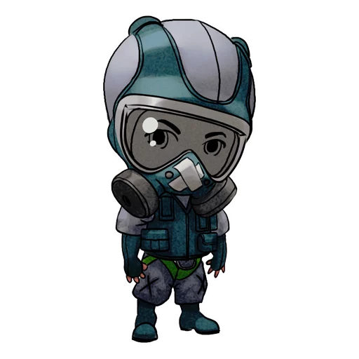 🇬🇧 Стикер «Chibi Rainbow6Siege» для Telegram