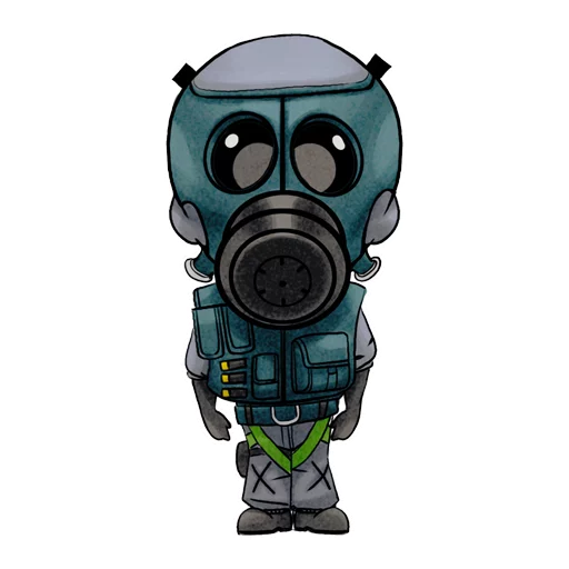 🇬🇧 Стикер «Chibi Rainbow6Siege» для Telegram