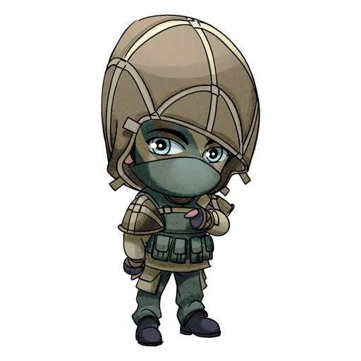 🇷🇺 Стикер «Chibi Rainbow6Siege» для Telegram