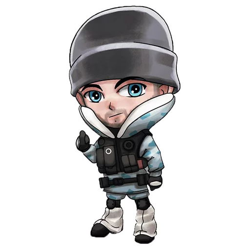 🇨🇦 Стикер «Chibi Rainbow6Siege» для Telegram