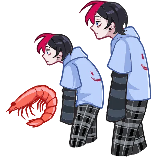 🦞 Эмодзи «Набор эмоджи со школьником Чичем из ВК в качестве (» для Telegram