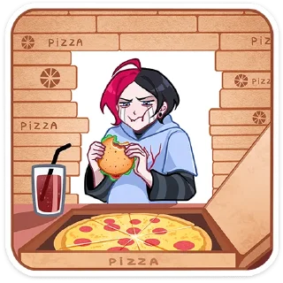 🍕 Стикер «Школьник Чич» для Telegram