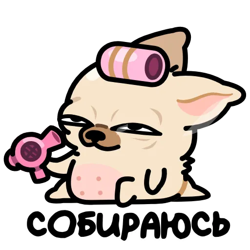 🤩 Стикер «Чихуа» для Telegram