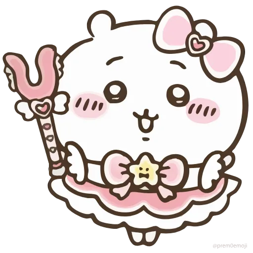 🤩 Эмодзи «Nanka Chiisakute Chiikawa» для Telegram
