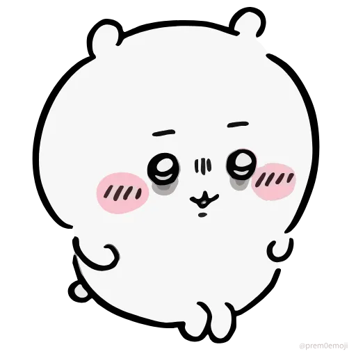 🤩 Эмодзи «Nanka Chiisakute Chiikawa» для Telegram