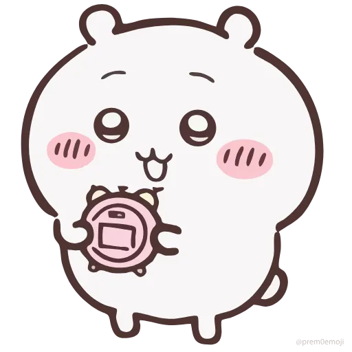 🤩 Эмодзи «Nanka Chiisakute Chiikawa» для Telegram