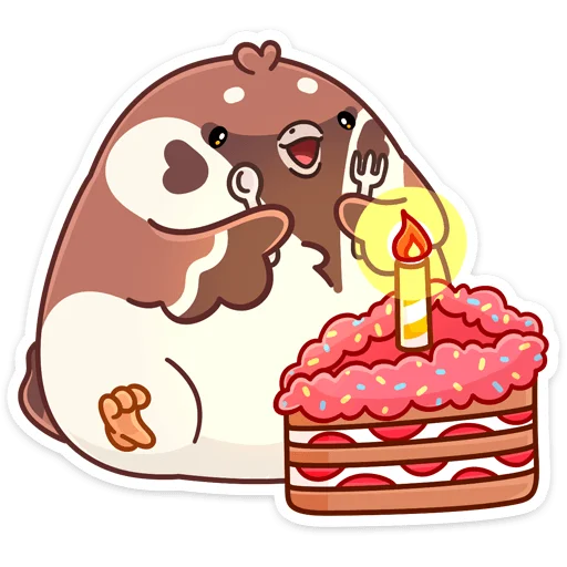🎂 Стикер «Воробей Чик» для Telegram