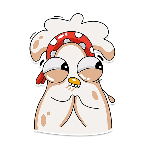 🤤 Стикер «Chiken Valentina» для Telegram