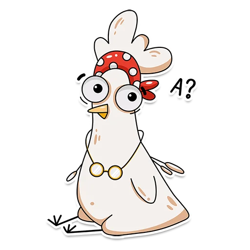 Стикерпак Chiken Valentina для Telegram