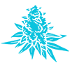 Эмодзи Chillium Emoji - голубые английские буквы для Telegram — скачать