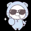 😎 Эмодзи «Chill Nyan #emoji #cute» для Telegram