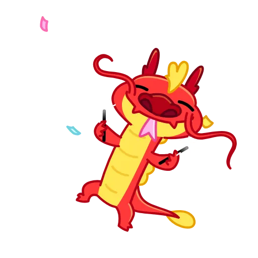 🥳 Стикер «Chinese Dragon» для Telegram