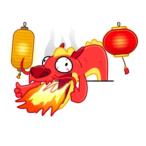 🔥 Стикер «Chinese Dragon» для Telegram