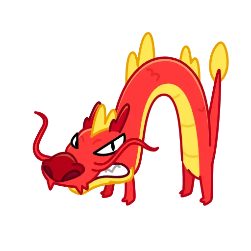 😠 Стикер «Chinese Dragon» для Telegram