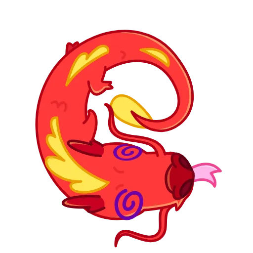 😵‍💫 Стикер «Chinese Dragon» для Telegram