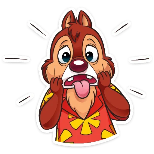 🤭 Стикер «Чип и Дейл спешат на помощь&;» для Telegram