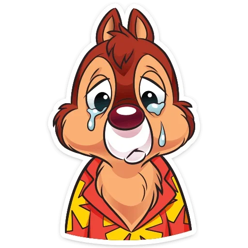 😢 Стикер «Чип и Дейл спешат на помощь&;» для Telegram